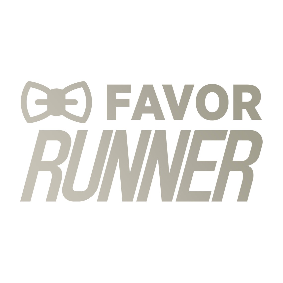 FAVOR RUNNER // Vinyl Decal for Cars Etsy