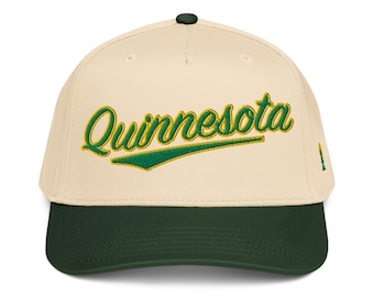 5-panelowa czapka hokejowa Minnesota, „Quinnesota”, prezent Minnesota, czapka Minnesota, kolekcja Minnesota GOAT