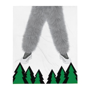 Jeté inspiré des Timberwolves du Minnesota, Crunch sans pantalon, cadeau du Minnesota, ballon de basket du Minnesota, serviette Naz Reid