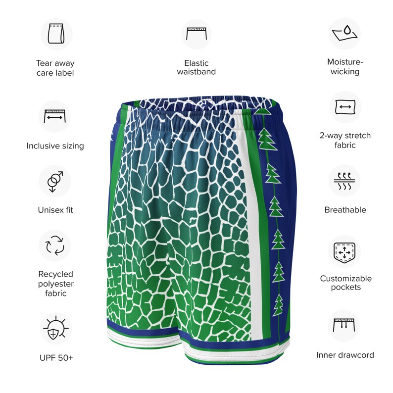 Mamba Wolves Unisex mesh shorts, Minnesota Basketball Shorts