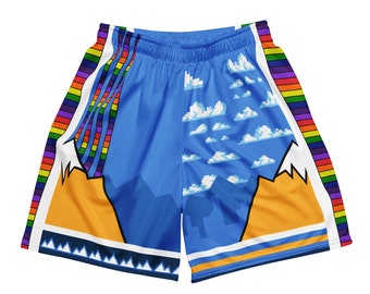 Mile High Unisex mesh shorts, Denver Basketball Shorts