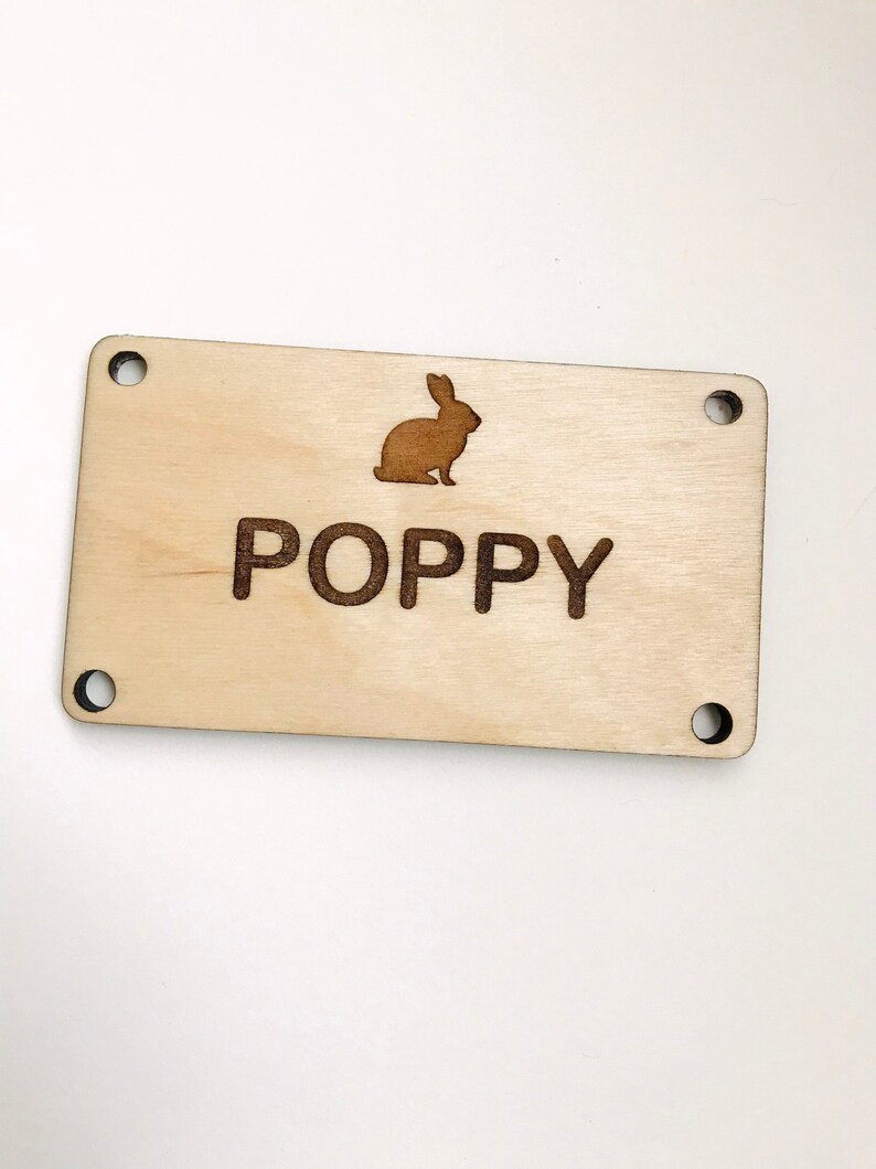 Engraved Rabbit Hutch Cards Wood Rabbit Hutch Cards Custom Etsy