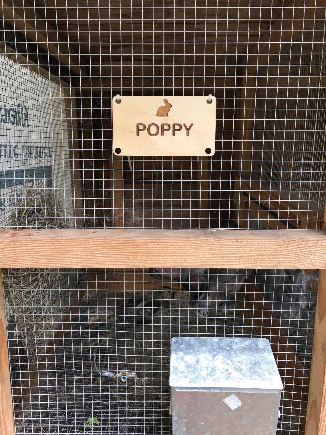 Engraved Rabbit Hutch Cards Wood Rabbit Hutch Cards Custom Etsy