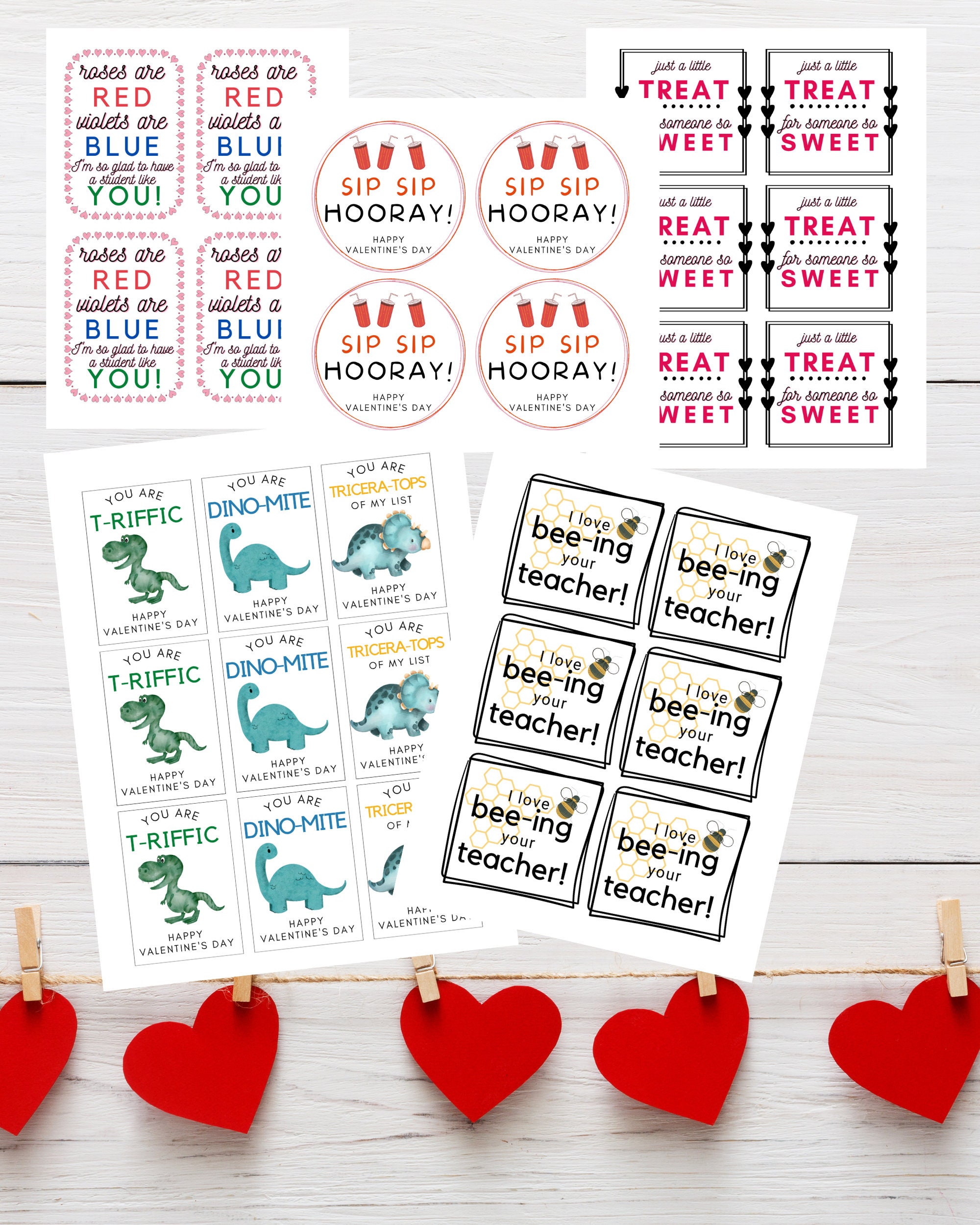 Printable Valentines - Etsy