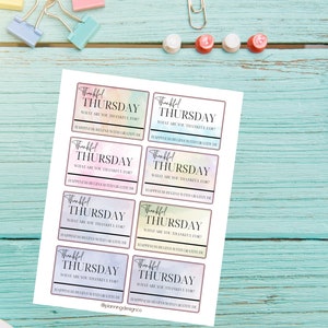 Tarjetas imprimibles de JUEVES DE AGRADECIMIENTO.