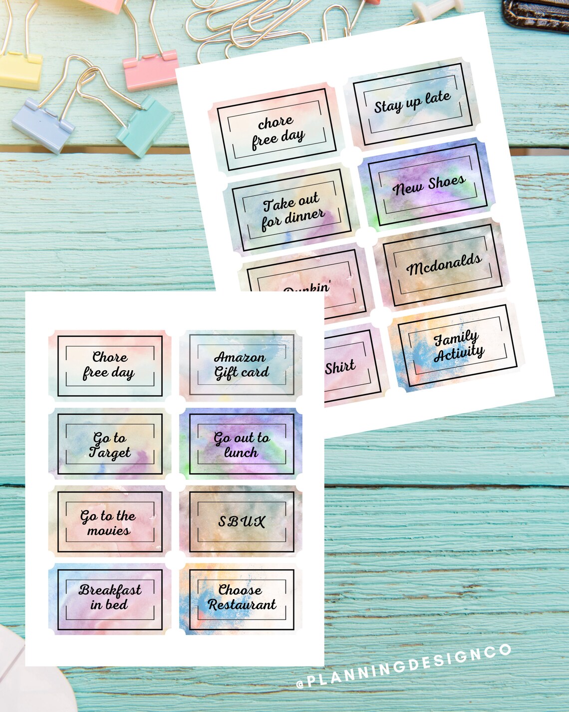 Teen Printable Coupon Etsy