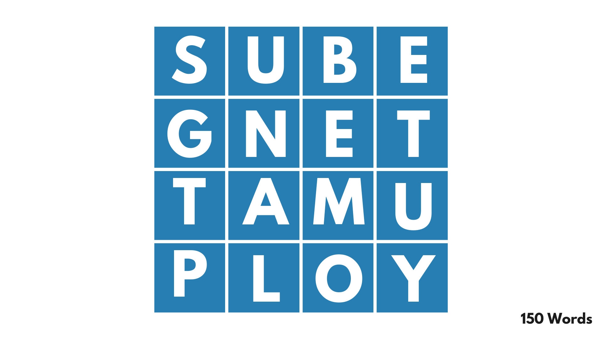Boggle Printable Template - Etsy