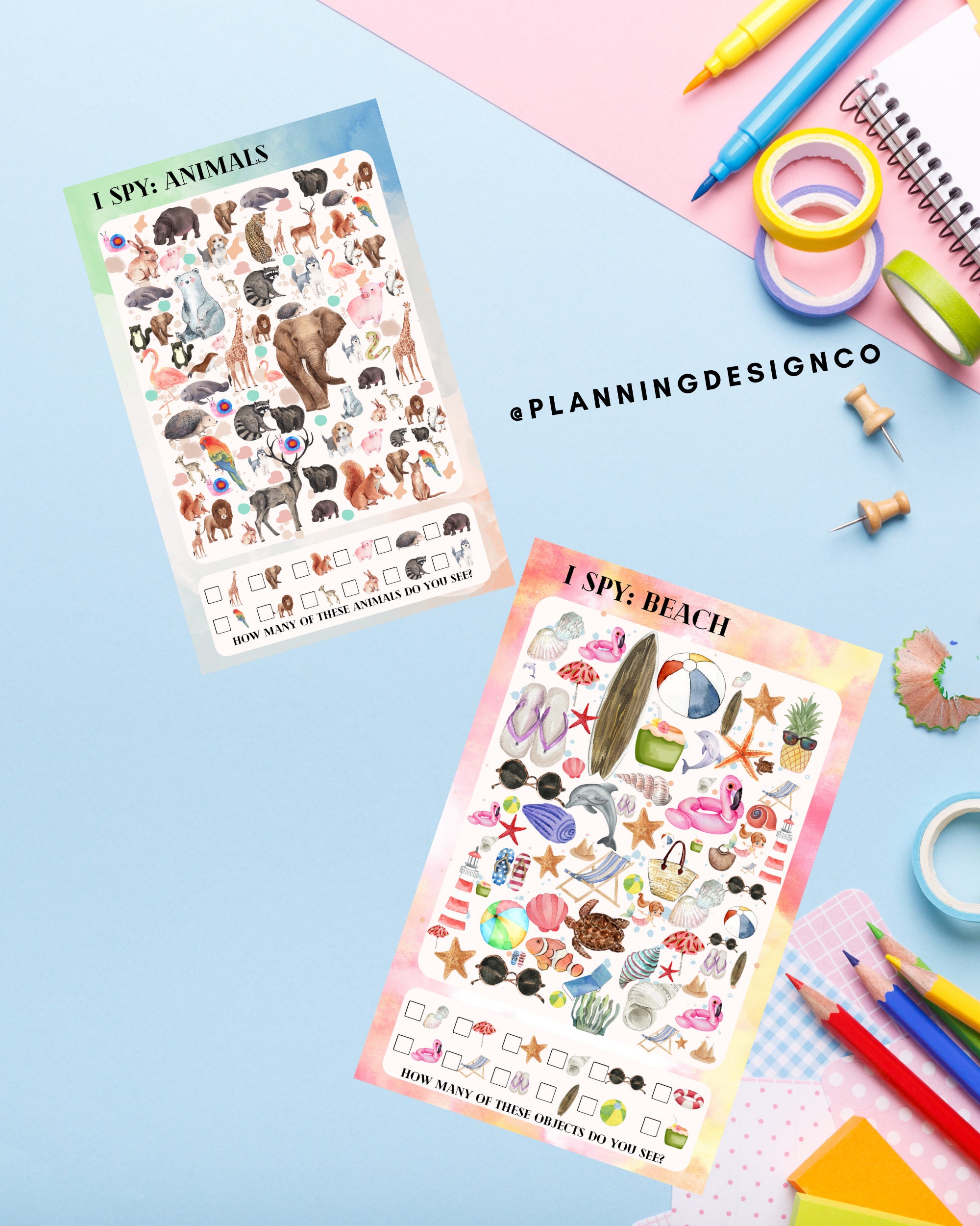 I SPY Kids Printable Download Etsy