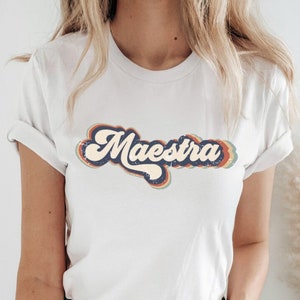 Retro Maestra Tee, Maestra Graphic Tee, Maestra Retro Shirt, Retro Maestra, Vintage Maestra Tee, Maestra Shirt, Maestra Tee