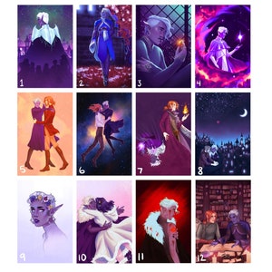 shadowgast & essek 4x6 matte prints critical role