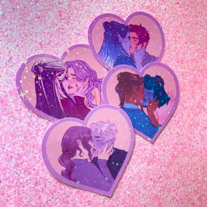 critical role valentine ship stickers holographic