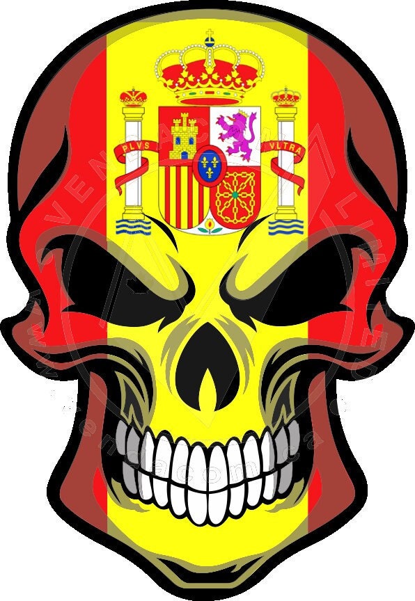 Spain Skull Digital File Etsy