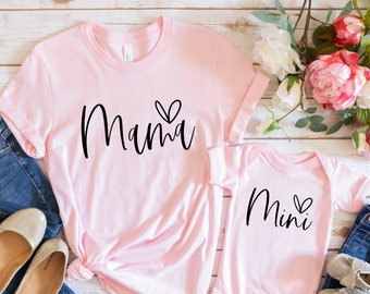Mama And Mini Shirt, Mama Shirt, Mini Shirt, Mommy And Me Shirt, Mother And Daughter, Mommy And Me Outfit, New Mom Shirt, Mothers Day Gift