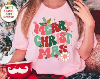 Merry Christmas Shirt, Womens Christmas Shirt, Merry and Bright Shirt, Holiday Shirt, Cute Christmas Gift, Xmas Shirt, Christmas pajamas