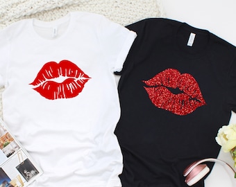 tee shirt with lips