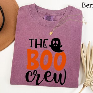 Comfort Colors® The Boo Crew Shirt, Ghost Boo Shirt, Halloween Family Matching, Family Halloween Shirts, Funny Halloween Crew, Spooky Shirt image 8