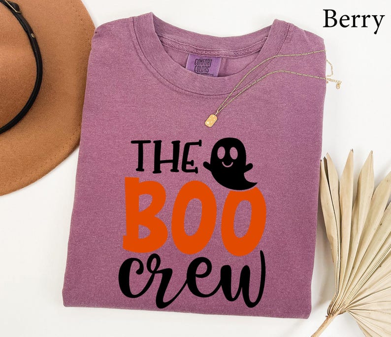 Comfort Colors® The Boo Crew Shirt, Ghost Boo Shirt, Halloween Family Matching, Family Halloween Shirts, Funny Halloween Crew, Spooky Shirt image 8