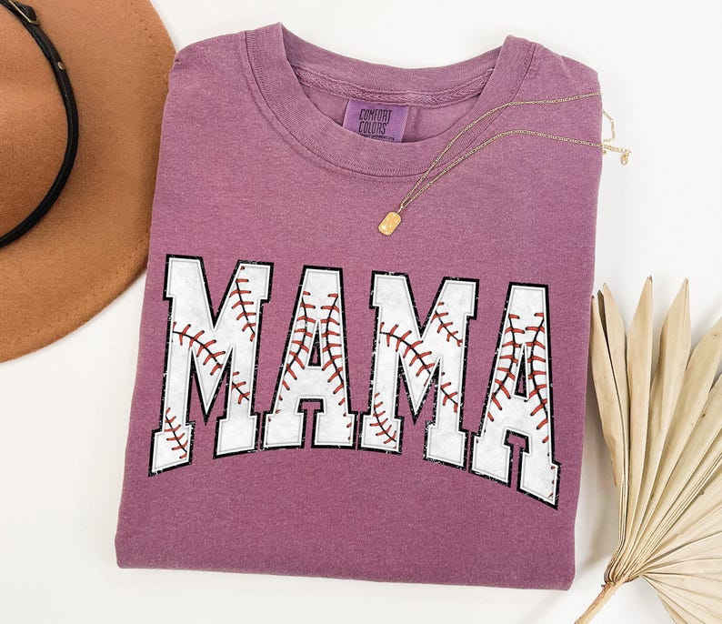 Comfort Colors® Baseball Mama Shirt, Mothers day Gift For Baseball Mom, Gift For Baseball Lover Mom Shirt, Mothers Day Shirt,Baseball Season image 5
