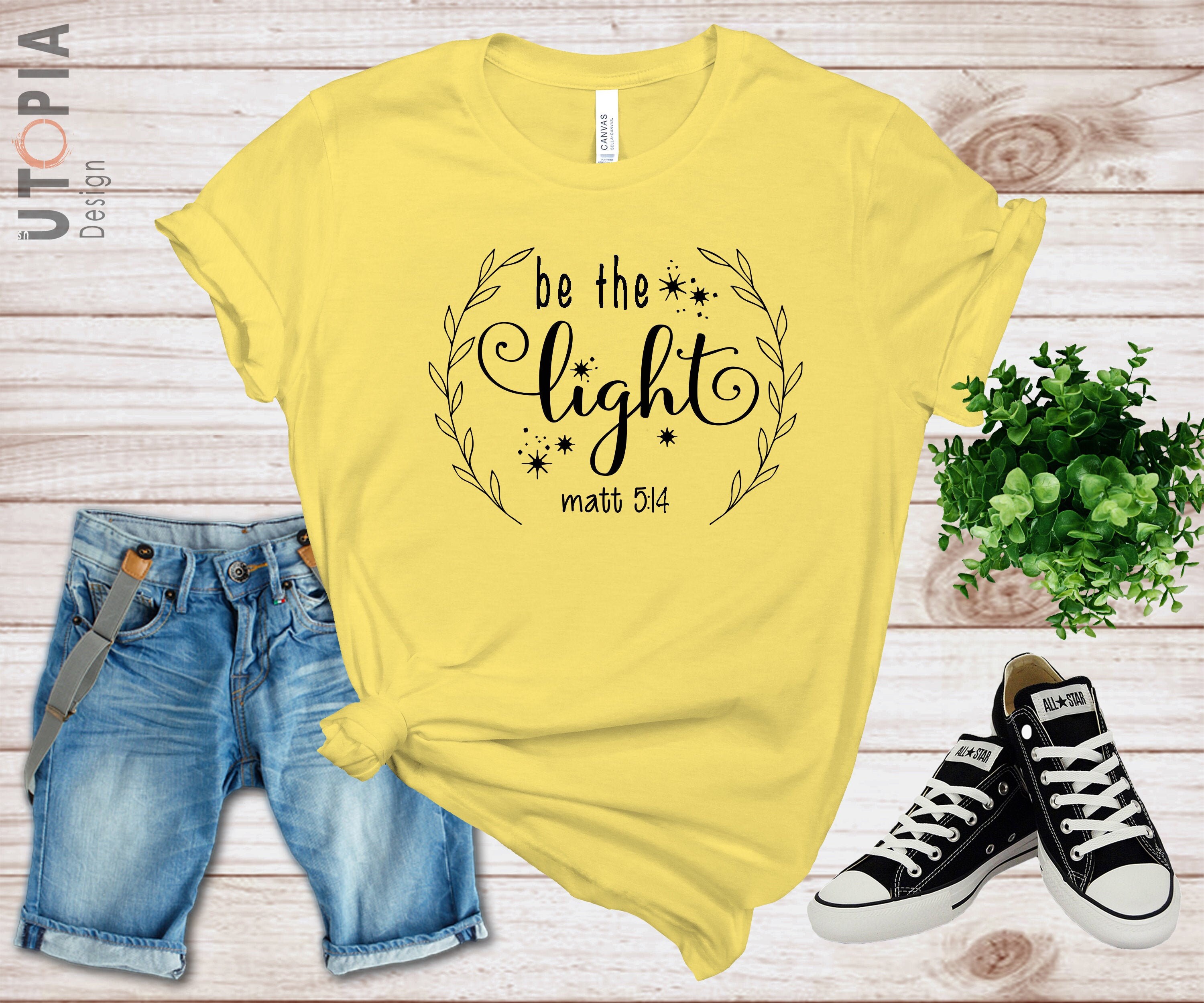 Be The Light Shirt Be The Light Tee Inspirational Tee | Etsy