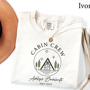Comfort Colors, Cabin Crew Shirts, Bachelorette Party Shirt, Custom Family Vacation Shirt, Personalized Girls Trip, Birthday Trip gift Shirt image 2