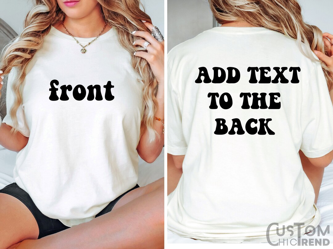 Additional Special Design, Both Side Print, Additional Fee - Etsy