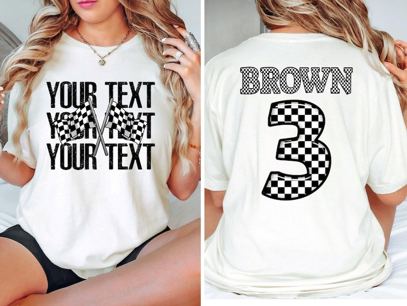Comfort Colors® Race Day Shirt, Racing Shirt, Custom Race Shirt, Race Lover Shirt, Race Season Shirt, Gifts for Racing Wife, Motocross Shirt Bild 5