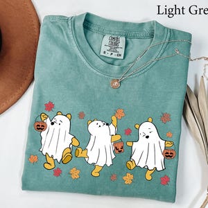 Comfort Colors® Retro Pooh Ghost Halloween Shirt, Winnie The Pooh Halloween Shirt, Spooky Season, Pooh Shirt, Cute Fall Shirt,Halloween gift