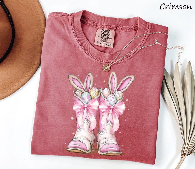 Comfort Colors® Howdy Easter Shirt, Funny Western Easter Shirt, Happy Easter Shirt, Cowgirls Easter Shirt, Cute Boots Easter Coquette Shirt image 5