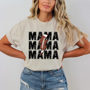 Comfort Colors® Football Mama Shirt, Game days shirt, Custom Football Mom Shirt, Football Mom Tee, Game Day Shirt Football Season, Sport Mom image 8