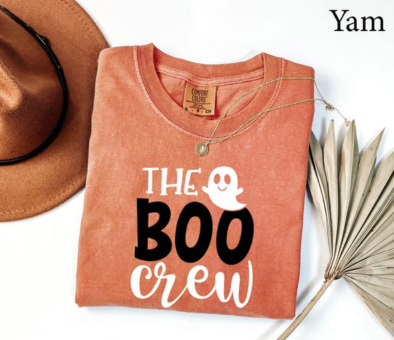 Comfort Colors® The Boo Crew Shirt, Ghost Boo Shirt, Halloween Family Matching, Family Halloween Shirts, Funny Halloween Crew, Spooky Shirt