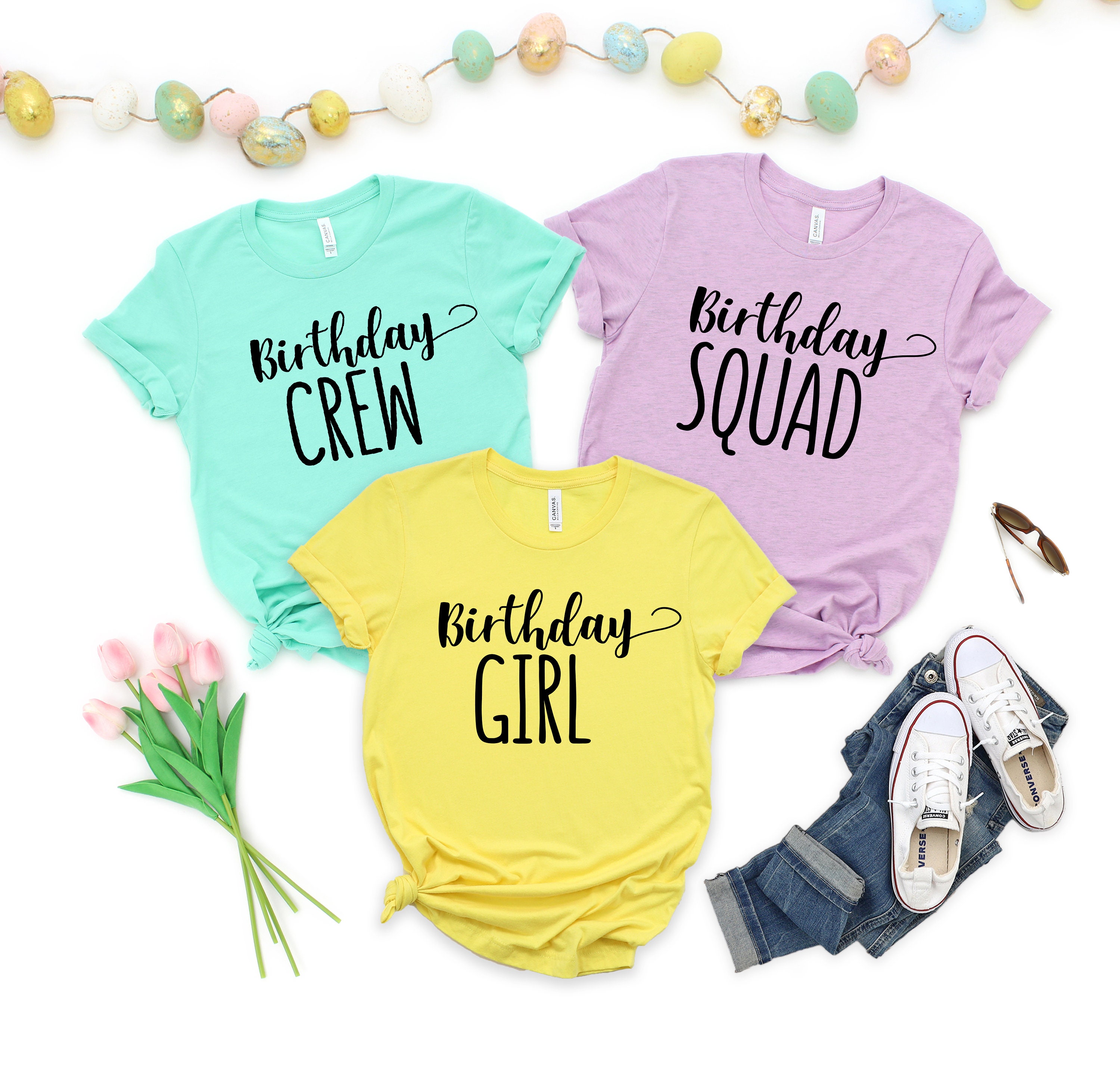 Birthday Group Shirts Birthday Crew Shirts Birthday Squad Etsy