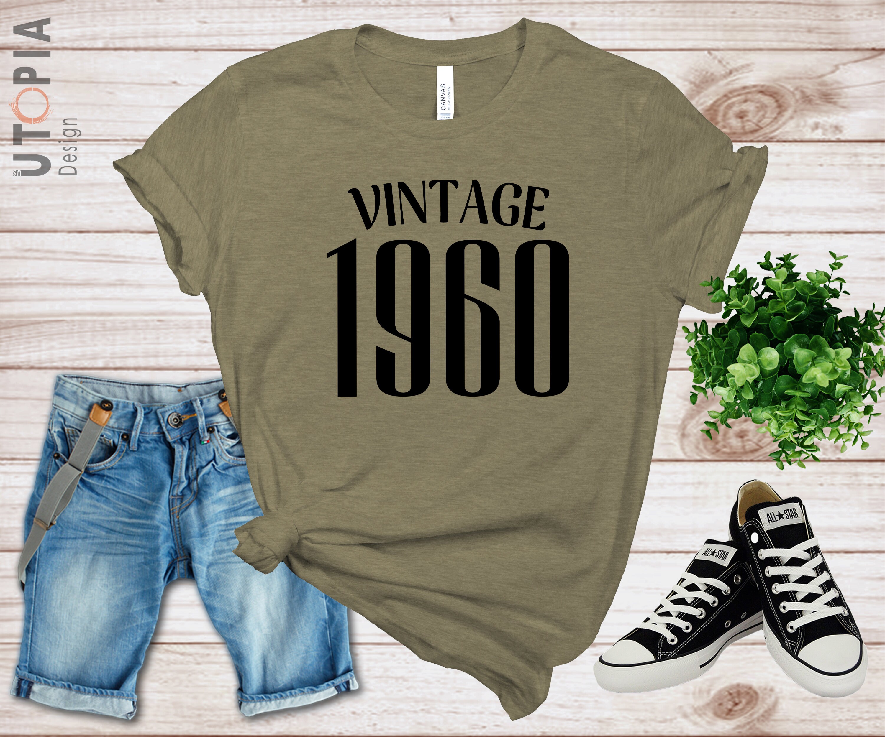 Vintage Shirt Birthday T-Shirt Vintage 1950.. Vintage 1960 | Etsy