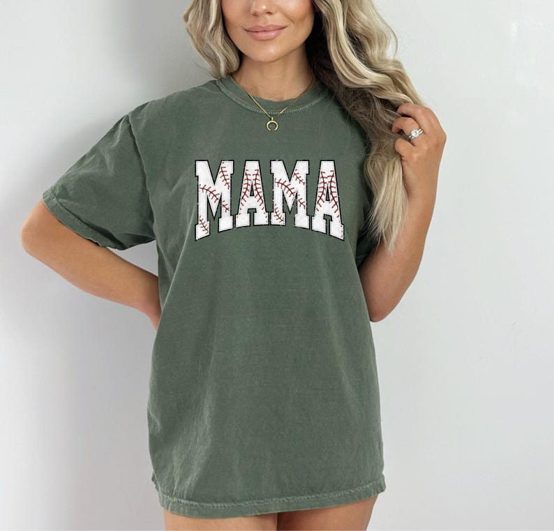 Comfort Colors® Baseball Mama Shirt, Mothers day Gift For Baseball Mom, Gift For Baseball Lover Mom Shirt, Mothers Day Shirt,Baseball Season image 7