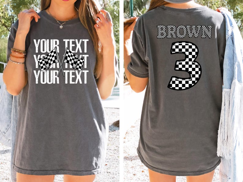 Comfort Colors® Race Day Shirt, Racing Shirt, Custom Race Shirt, Race Lover Shirt, Race Season Shirt, Gifts for Racing Wife, Motocross Shirt Bild 2