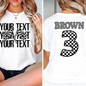 Comfort Colors® Race Day Shirt, Racing Shirt, Custom Race Shirt, Race Lover Shirt, Race Season Shirt, Gifts for Racing Wife, Motocross Shirt Bild 6
