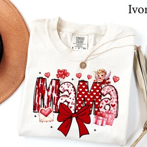 Comfort Colors®  Mama Valentines Day Shirt, Valentines Day Mom Gift, Mama Heart Shirt, Mama Retro Valentines Day Love Shirt, New Mom Gift