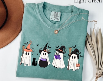 Comfort Colors® Ghost Witch Halloween Shirt, Funny Ghost Shirt, Womens Halloween Shirt, Cute Fall  Shirt, Spooky Season, Halloween Shirt