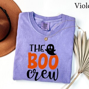 Comfort Colors® The Boo Crew Shirt, Ghost Boo Shirt, Halloween Family Matching, Family Halloween Shirts, Funny Halloween Crew, Spooky Shirt image 5