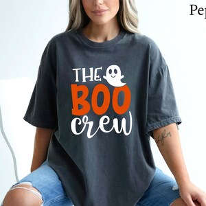 Comfort Colors® The Boo Crew Shirt, Ghost Boo Shirt, Halloween Family Matching, Family Halloween Shirts, Funny Halloween Crew, Spooky Shirt image 6