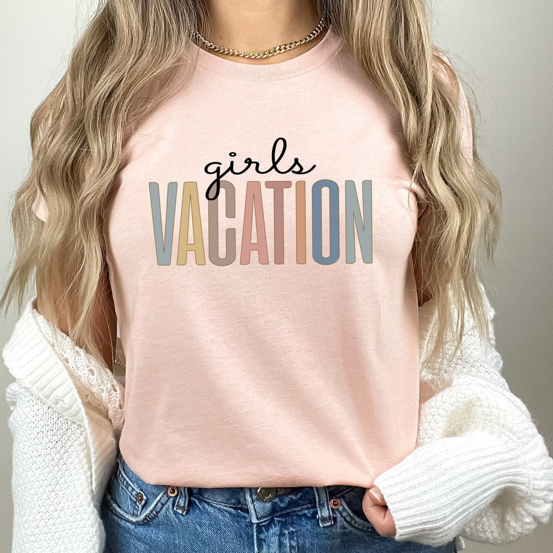 Vacation Mode On White VMON Girls Tshirt main image 0