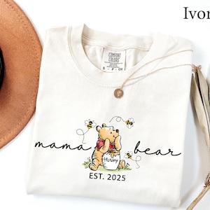 Comfort Colors® Mama Bear Shirt, Mama Shirt, Mothers Day gift, New Mama gift, Funny Mom gift, Baby shower gift, Pregnancy Announcement Shirt image 11