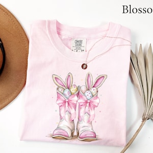Comfort Colors® Howdy Easter Shirt, Funny Western Easter Shirt, Happy Easter Shirt, Cowgirls Easter Shirt, Cute Boots Easter Coquette Shirt image 1