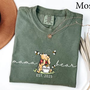 Comfort Colors® Mama Bear Shirt, Mama Shirt, Mothers Day gift, New Mama gift, Funny Mom gift, Baby shower gift, Pregnancy Announcement Shirt image 5