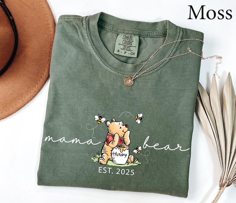 Comfort Colors® Mama Bear Shirt, Mama Shirt, Mothers Day gift, New Mama gift, Funny Mom gift, Baby shower gift, Pregnancy Announcement Shirt image 5