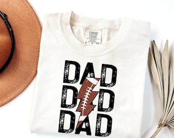 Comfort Colors® Football Dad Shirt, Football Game day shirt, Fathers Day Gift, Football Fan Shirt, Fathers day shirt, Football Season