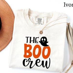 Comfort Colors® The Boo Crew Shirt, Ghost Boo Shirt, Halloween Family Matching, Family Halloween Shirts, Funny Halloween Crew, Spooky Shirt image 2
