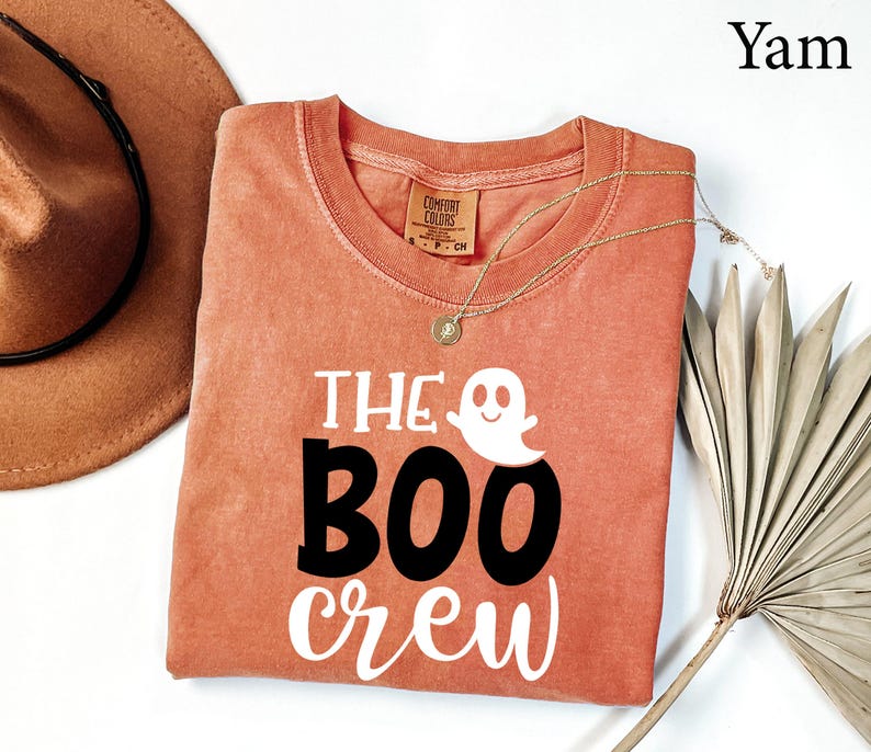 Comfort Colors® The Boo Crew Shirt, Ghost Boo Shirt, Halloween Family Matching, Family Halloween Shirts, Funny Halloween Crew, Spooky Shirt image 1