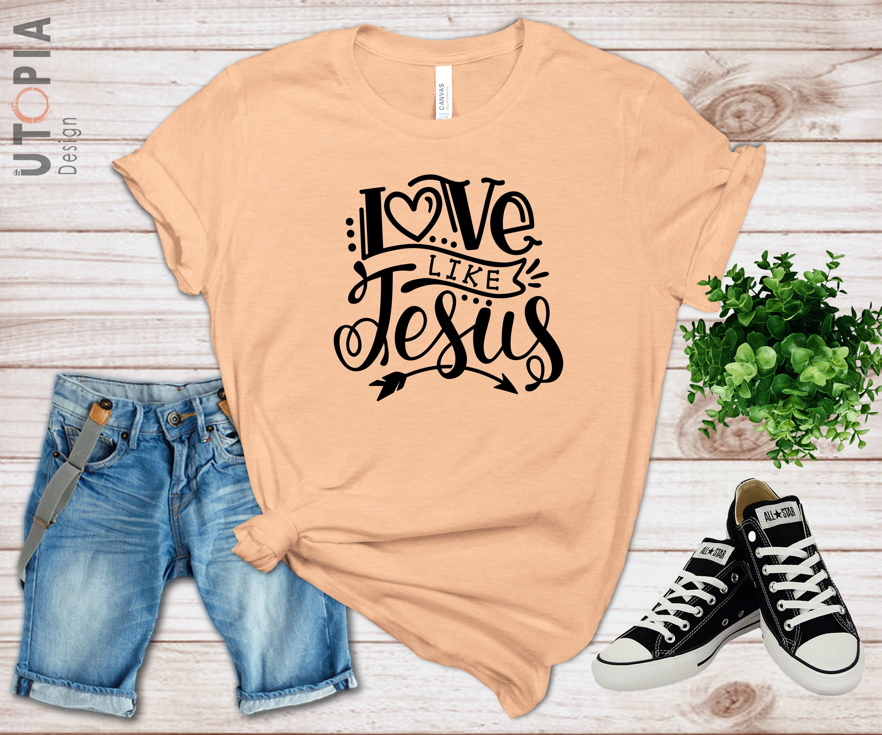 Love Like Jesus T-shirt Christian shirt What Would Jesus do | Etsy