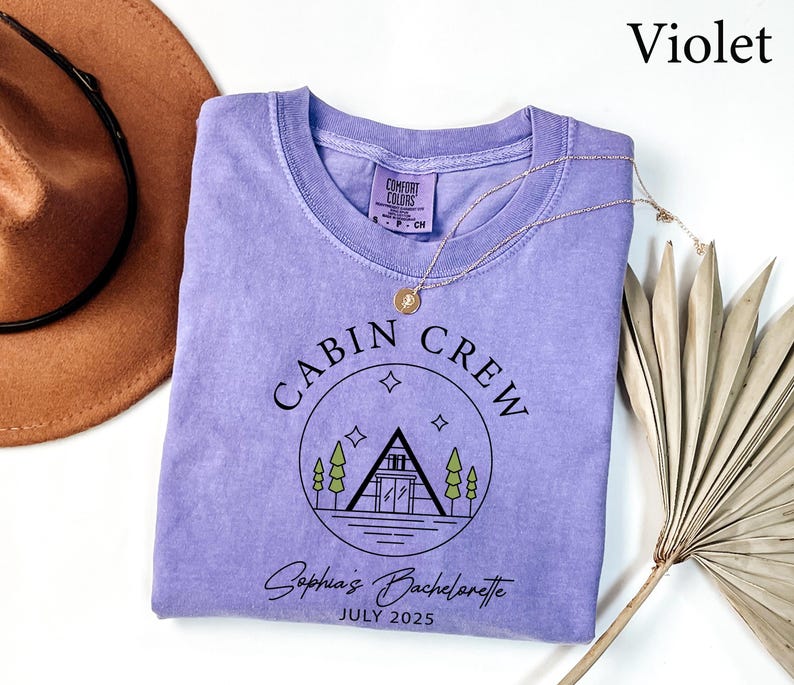 Comfort Colors, Cabin Crew Shirts, Bachelorette Party Shirt, Custom Family Vacation Shirt, Personalized Girls Trip, Birthday Trip gift Shirt image 9