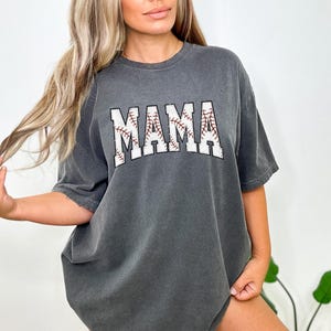 Comfort Colors® Baseball Mama Shirt, Mothers day Gift For Baseball Mom, Gift For Baseball Lover Mom Shirt, Mothers Day Shirt,Baseball Season image 4
